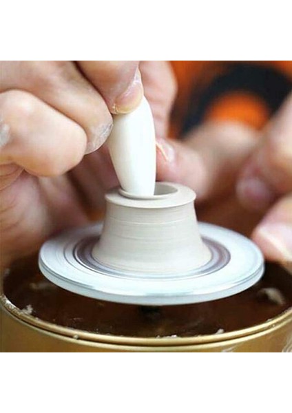 Mini Elektrikli Çömlekçilik Çarkı Makinesi-Tepsili, Yeni Başlayanlar Için Ayarlanabilir Hız Çömlekçilik Çarkı Kil Aracı Abd Tak (Yurt Dışından)