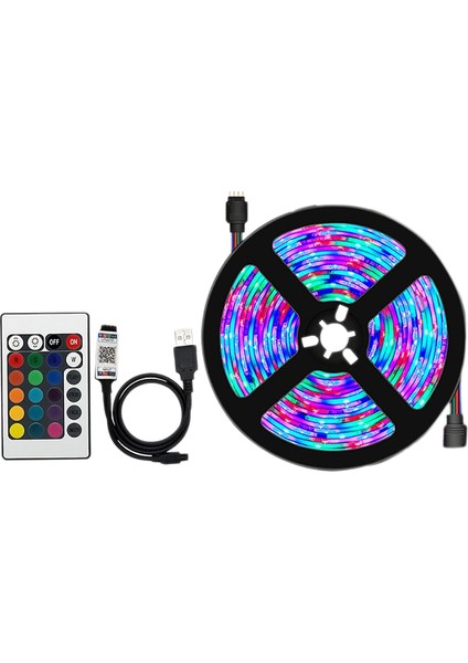 USB LED Işık Denetleyici Esnek Rgb 5V2835 24KEY Denetleyici Işık Su Geçirmez Olmayan Tv Arka Plan Işığı ile (Yurt Dışından)