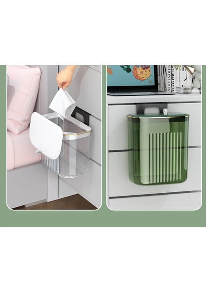 9l Kapak Duvara Monte Çöp Kovası Kapaklı Çöp Kutusu Mutfak Dolabı Kapı Asılı Çöp Beyaz (Yurt Dışından) modelleri