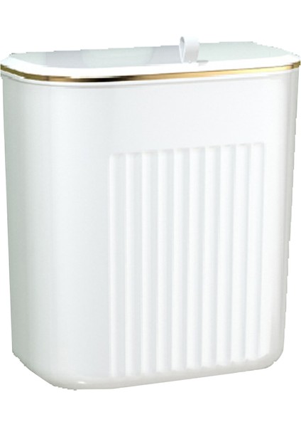 9l Kapak Duvara Monte Çöp Kovası Kapaklı Çöp Kutusu Mutfak Dolabı Kapı Asılı Çöp Beyaz (Yurt Dışından) indirimleri