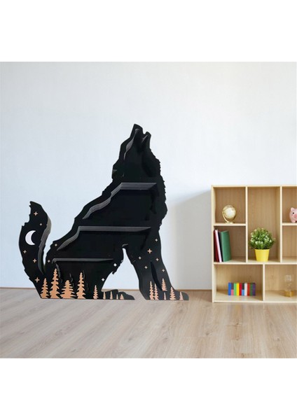 Kurt Kristal Sergileme Rafı Ahşap Uçucu Yağ Depolama Rafı Duvar Asılı Dekorlar Oturma Odası Organizatör Süsler (Yurt Dışından) indirimleri