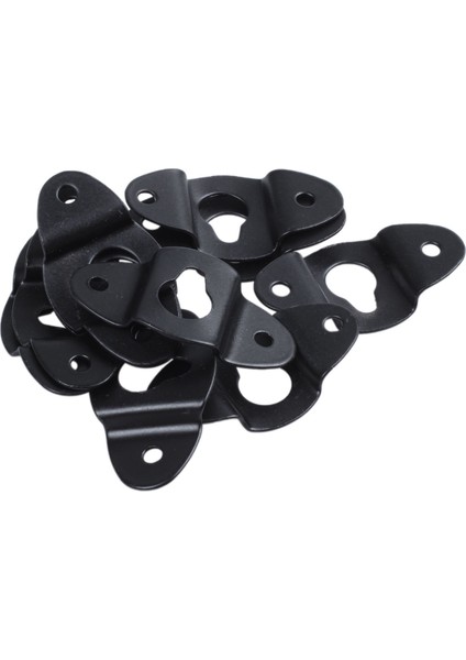 40PCS Ses Hoparlör Duvara Monte Demir Askı Plakası Siyah 4.8cm Uzun (Yurt Dışından)