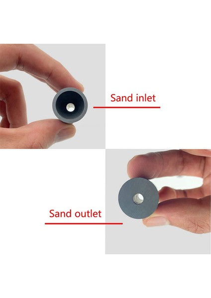 4 Adet 35X20X8MM Bor Karbür Hava Kumlama Memesi Kumlama Aracı Ucu Aşındırıcı Kumlama Kumlama Kabine Aracı (Yurt Dışından)