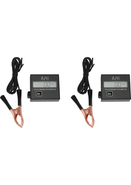 2x Yeni Benzinli Dijital Motor Takometre Endüktif Darbe Takometre ile Zincirli Testere Biçme Makinesi 2/4 Zamanlı (Yurt Dışından)