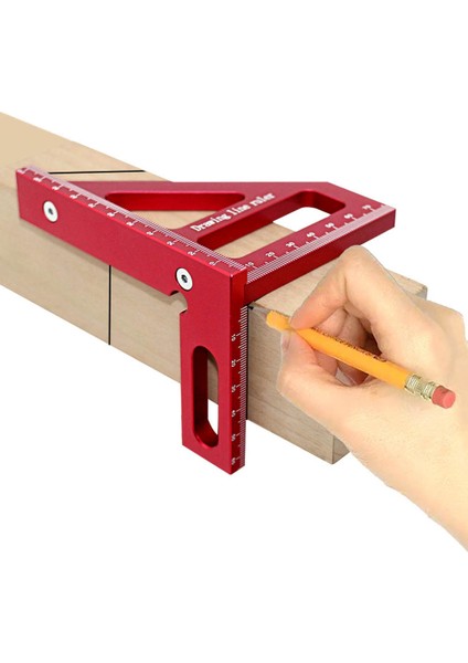 Ağaç Işleme Kare Iletki Gönye Üçgen Cetvel Yüksek Hassasiyetli Düzeni Ölçme Aracı Mühendis Marangoz Siyah (Yurt Dışından) indirimleri