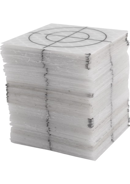 100 Adet Prizma Ölçüm Reflektör Levha Yansıtıcı Bant Hedef Toplam Istasyon Tüneli Anketi 40X40MM (Yurt Dışından)