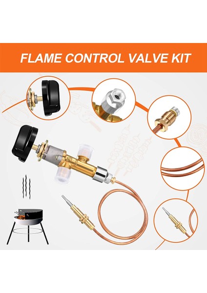 Düşük Basınçlı Gazlı Şömine Arızası Güvenlik Kontrol Vanası Kiti Gaz Isıtıcı Termokuplunun Değiştirilmesi 5/8-18UNF (Yurt Dışından) indirimleri