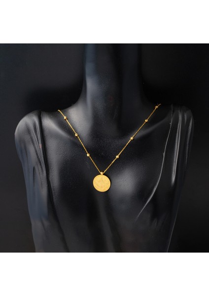 Yarım Reşatlı Top Zincirli 22 Ayar Altın Kolye fiyatları