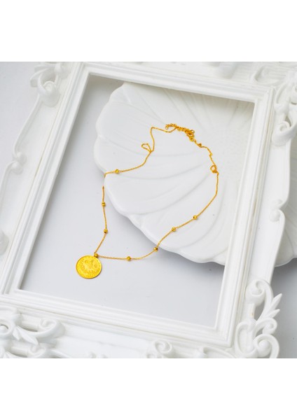 Yarım Reşatlı Top Zincirli 22 Ayar Altın Kolye fırsatları