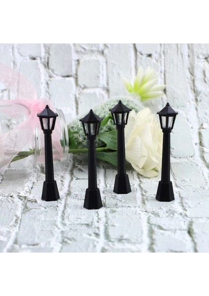 4 Adet Sokak Direk Işıkları Modeli Demiryolu Tren Sokak Lambası Işıkları Minyatür Köy Yolu Fener Sonrası Dıy Için (Yurt Dışından) fiyatları