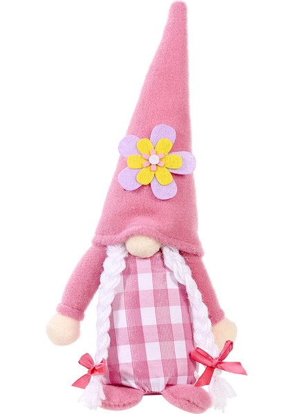 Bahar Çiçekleri Gnome Yüzü Olmayan Bebek Anneler Günü Cüceler Anne Ev Dekor Süsler, B (Yurt Dışından)