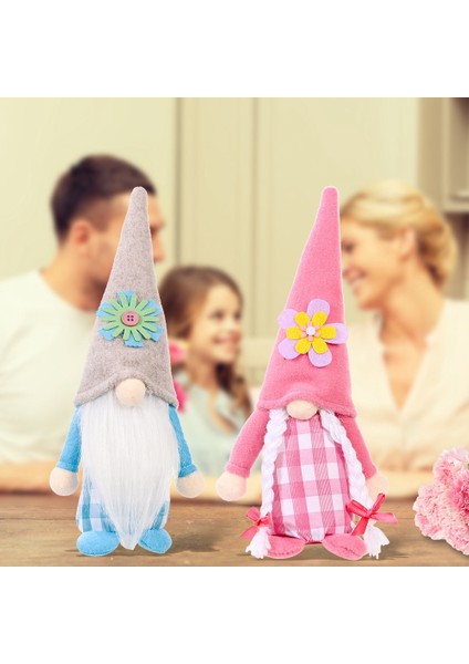 Bahar Çiçekleri Gnome Yüzü Olmayan Bebek Anneler Günü Cüceler Anne Ev Dekor Süsler, B (Yurt Dışından) fırsatları