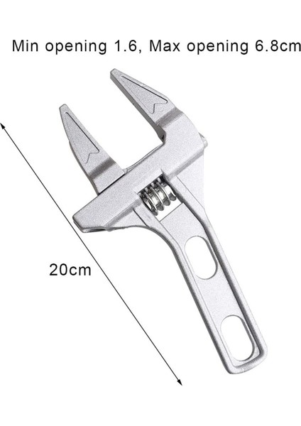 2x Ayarlanabilir Anahtarlar 6-68MM Geniş Çene Anahtarı Banyo Anahtarı Somunları ve Cıvataları Sıkmak Veya Gevşetmek Için El Aletleri (Yurt Dışından)