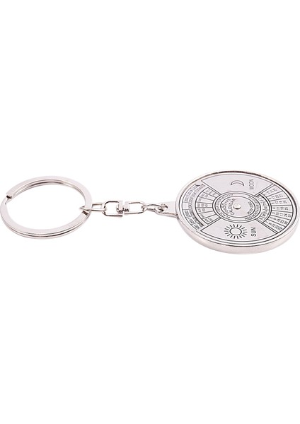 Sürekli Takvim Anahtarlık Anahtarlık Benzersiz Metal Anahtarlık Yüzük 50 Yıl Yeni Sıcak (Yurt Dışından) fiyatları