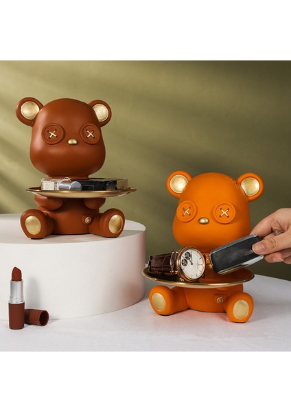 Iskandinav Ayı Tepsi Dekorasyon Sundurma Anahtar Depolama Dekorasyon Oturma Odası Tv Dizisi Ev Dekorasyon Reçine El Sanatları Dekorasyon B (Yurt Dışından) modelleri