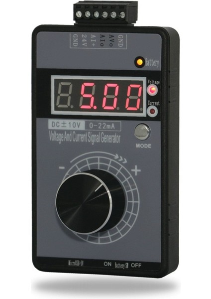 Elde Taşınabilir Pozitif ve Negatif Gerilim 0-10V5V + Akım 0-4-20MA Sinyal Jeneratörü Analog Kaynak Kalibratörü Şarj Edilebilir (Yurt Dışından)
