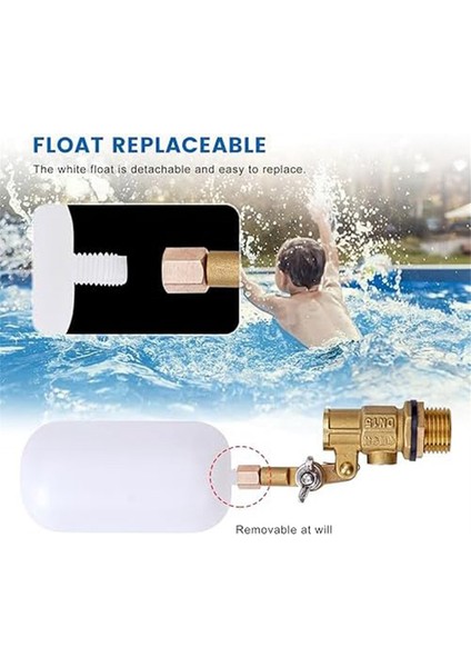 1/2 Inç Şamandıra Valfı, Gölet Şamandıra Valfı Kapatma Otomatik Doldurma Için Su Şamandıra Valfı, Hayvancılık Tankları, Akvaryumlar Için (Yurt Dışından) fırsatları