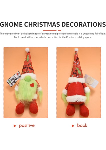 Noel Gnome Merry Christmas Santa Faceless Doll Isveçli Tomte Nisse Noel Noel Partisi Için Masa Süsü (Yurt Dışından)
