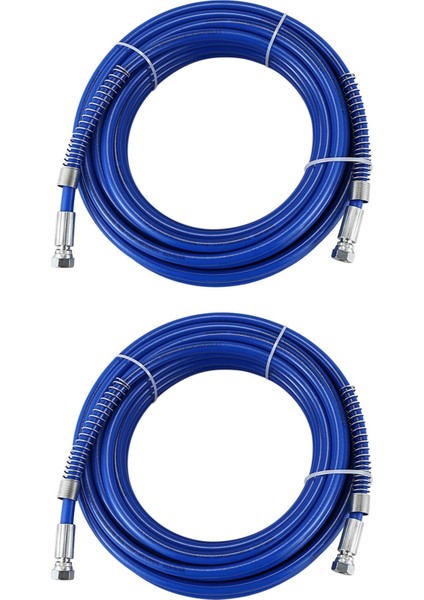 2 Adet 15M Püskürtme Hortumu Havasız Boya Hortumu 1/4 Inç Havasız Püskürtücü 3600 Psı Yüksek Basınçlı Fiber Boru (Yurt Dışından)