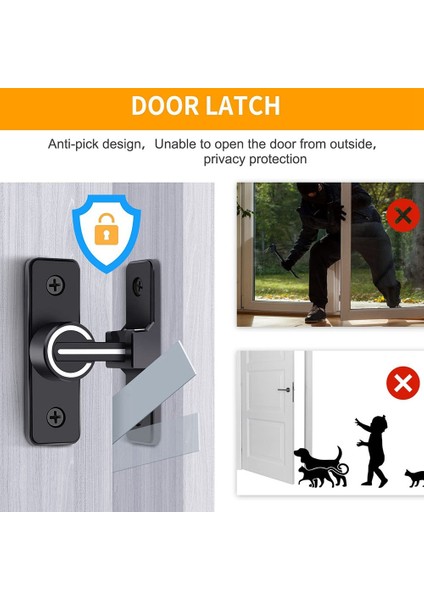 Ahır Kapı Kilidi, Sürgülü Ahır Kapı Mandalı, Bahçeye Uygun Aydınlık 90 Derece Ağır Hizmet Kapısı Mandalı, Garaj (90 Derece) (Yurt Dışından) fırsatları