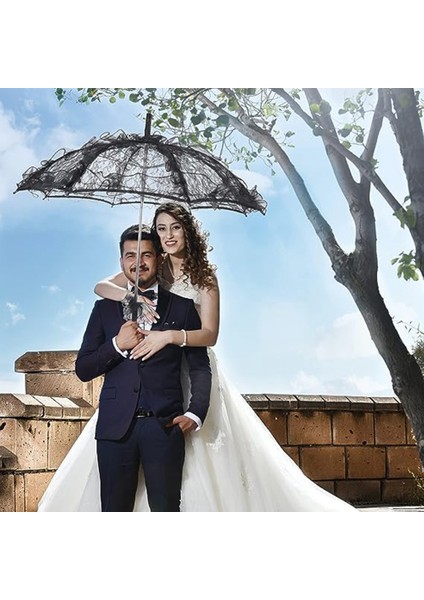 4 Adet Zanaat Dantel Dekoratif Şemsiye, Fotoğraf Sahne Prop Şemsiye Parti Vintage Şemsiye Şemsiye Siyah (Yurt Dışından) fiyatları