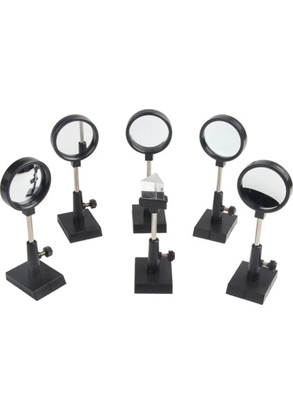4x Fiziksel Optik Deney Seti Dışbükey Lens Içbükey Lens Üçgen Prizma Düzlem Ayna Dışbükey Ayna Optik Lens (Yurt Dışından)
