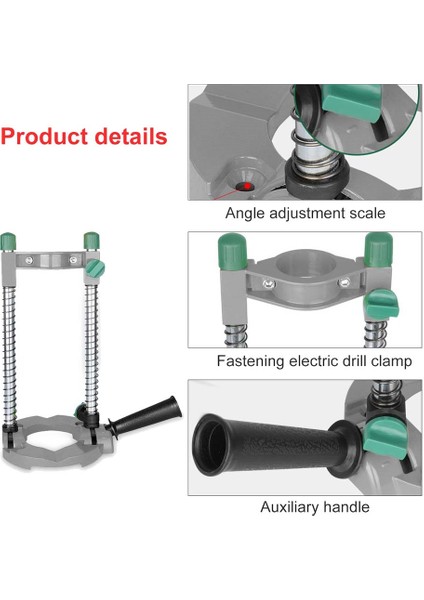 El Elektrikli Matkap Standı Ev Mini Ayarlanabilir Elektrikli Matkap Standı Matkap Tutucu Braketi Sondaj Kelepçe Öğütücü (Yurt Dışından)