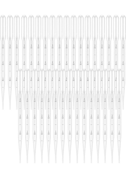 300 Pipet, 3 ml Tek Kullanımlık Pipetler, Ölçüm Pipetleri Laboratuvar, Sınıf, Deneysel Akrilik Renk, Eter Yağı (Yurt Dışından)