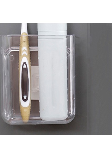 Adet Duvara Monte Şeffaf Depolama Rafı Çok Fonksiyonlu Raf Kırtasiye Bitirme Rafı Uzaktan Kumanda Saklama Kutusu (Yurt Dışından)