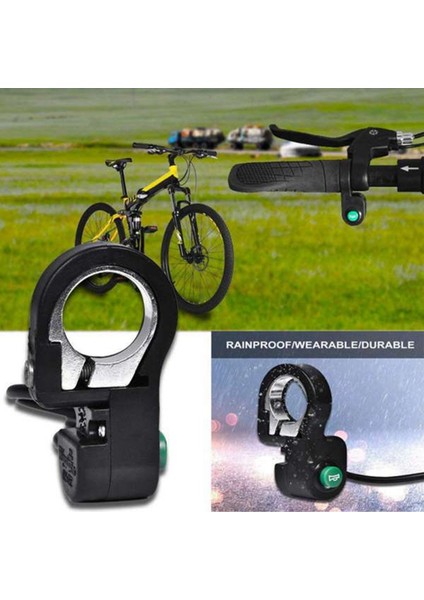 Elektrikli Bisiklet Korna Anahtarı Düğmesi Scooter Korna Sinyal Anahtarı Düğmesi Kablo Uzunluğu: Yaklaşık 150CM (Yurt Dışından) fırsatları