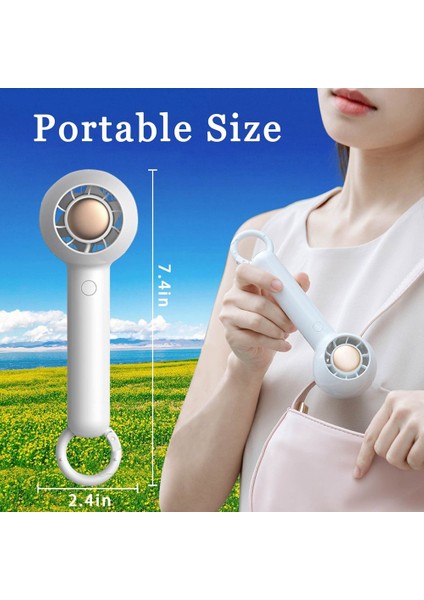 Mini Taşınabilir Fan, USB Şarj Edilebilir Küçük El Fanı, Kapalı Açık Koyu Mavi Için Kişisel El Fanı (Yurt Dışından) indirimleri