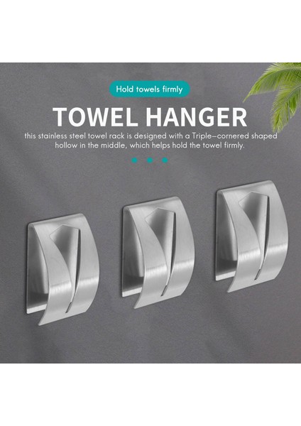 4 Parça Kendinden Yapışkanlı Havlu Kanca Tutucu, Paslanmaz Çelik Mutfak Bulaşık Havlu Kanca Duvara Montaj Sondajsız (Yurt Dışından) fiyatları