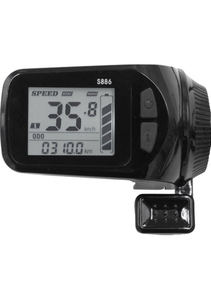 24V/36V/48V/60V S886 Ebike LCD Ekran Paneli Başparmak Gaz 5pın 6pın Elektrikli Bisikletler Için E-Scooter(5pın) (Yurt Dışından)
