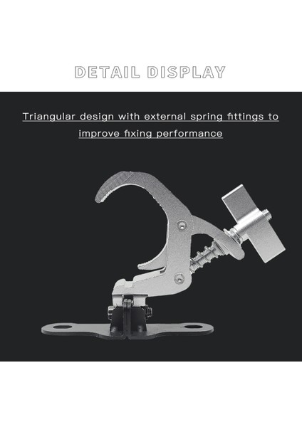 1 Çift Alüminyum Sahne Işık Kanca Işın Hareketli Kafa Işık Kafes Klip Güvenlik Yükü 150 kg Dj Disko Sahne Ekipmanları (A) (Yurt Dışından)