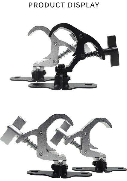 1 Çift Alüminyum Sahne Işık Kanca Işın Hareketli Kafa Işık Kafes Klip Güvenlik Yükü 150 kg Dj Disko Sahne Ekipmanları (A) (Yurt Dışından) modelleri