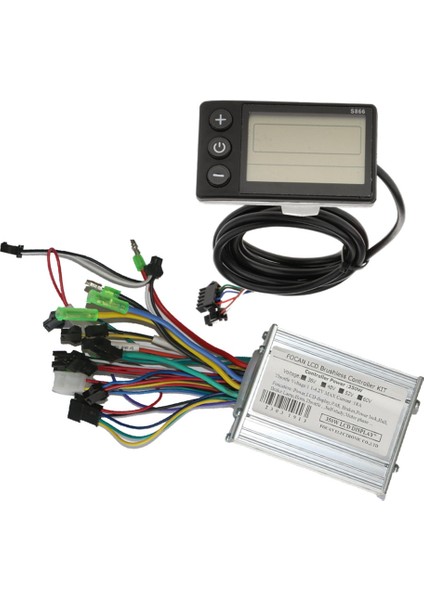 36V 48V 52V 60V 350W 18A Fırçasız Dc Motor Kontrol Cihazı Ebike Denetleyici S866 LCD Ekran Hız Göstergesi (Yurt Dışından)