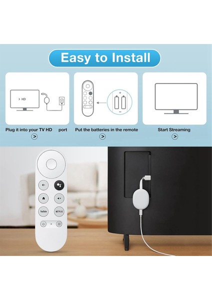 Google Hd/4k Kar Akışı Çubuğu Için Bluetooth Sesli Uzaktan Kumanda G9N9N Uzaktan Kumanda (Yurt Dışından) fırsatları