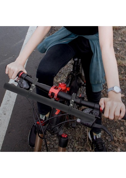 Bisiklet Gidon Uzatma 30CM Bisiklet Gidon Genişletici Alüminyum Alaşımlı Braket Kelepçe Kilometre Far Gps (Yurt Dışından) fiyatları