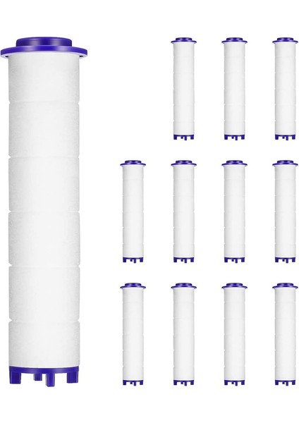 Vortex Duş Başlığı Filtresi 3,7 Inç Çıkarılabilir Pervane Için 12'li Yedek Filtre Seti (Yurt Dışından)