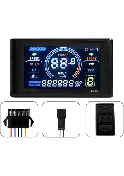24-72 V E-Bisiklet LCD-S966 Renkli Ekran Kontrol Paneli Nfc Fonksiyonu ile Sm Fiş Elektrikli Bisiklet Aksesuarları (Yurt Dışından) modelleri