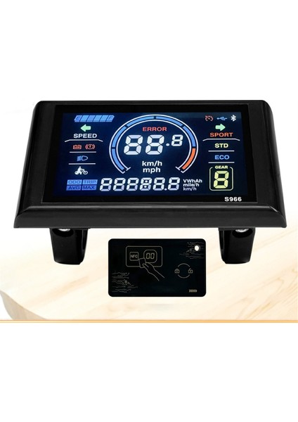24-72 V E-Bisiklet LCD-S966 Renkli Ekran Kontrol Paneli Nfc Fonksiyonu ile Sm Fiş Elektrikli Bisiklet Aksesuarları (Yurt Dışından) indirimleri