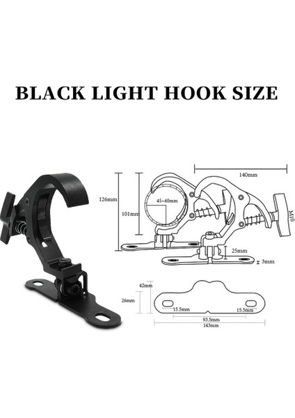 1 Çift Alüminyum Sahne Işık Kanca Işın Hareketli Kafa Işık Kafes Klip Güvenlik Yükü 150 kg Dj Disko Sahne Ekipmanları (A) (Yurt Dışından) indirimleri