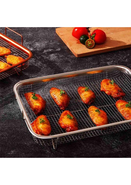 Fırın Için 4x Hava Fritöz Sepeti, Paslanmaz Çelik Izgara Sepeti, Yapışmaz Örgü Sepet, Hava Fritöz Tepsisi Tel Raf Sepeti (Yurt Dışından) indirimleri