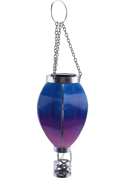 Sanat ve Hediyelik Güneş Enerjili Sıcak Hava Balonu Feneri - Asılı Güneş Enerjili LED Işıklar, Su Geçirmez Taşınabilir Dekoratif (Yurt Dışından)