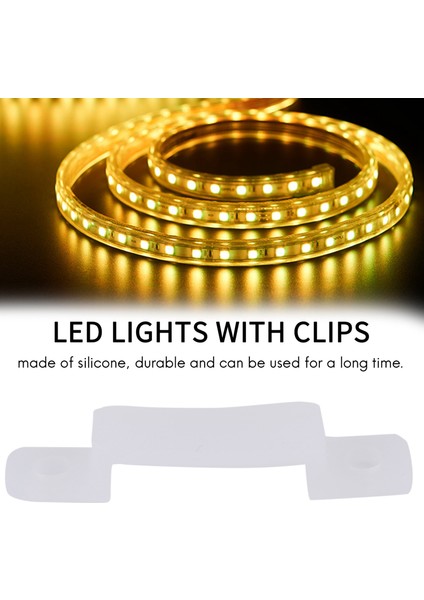100 Adet LED Işıklar Bağlantı Elemanı Klipsi Silikon Toka Için Uygun 3528 5050 1210 Rgb LED Işıklar 12MM (Yurt Dışından) indirimleri