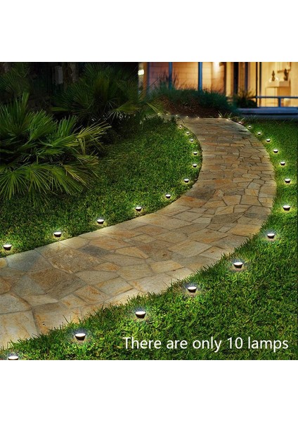 10 In 1 Güneş Işıkları Açık Havada Su Geçirmez Güneş Çim Işık Bahçe Yolu Havuz Dekorasyon Için Güneş Enerjisi Işığı (Yurt Dışından) fırsatları