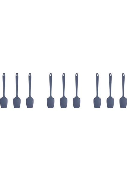 9 Adet Silikon Spatula Siyah Yüksek Sıcaklığa Dayanıklı Kauçuk Spatula Pişirme ve Pişirme Mutfak Spatula (Yurt Dışından)