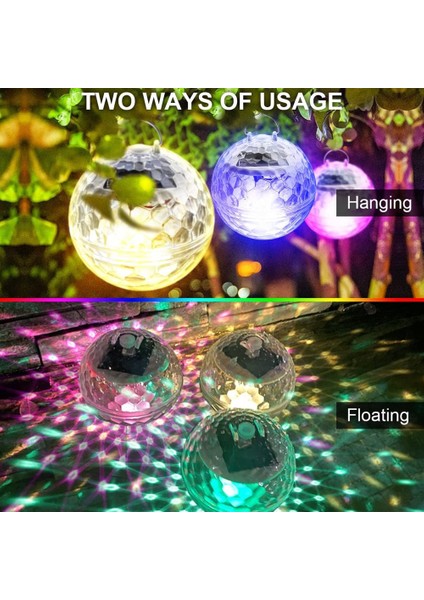 Yüzen Havuz Işıkları, Bahçe, Arka Bahçe Için Yüzen Rgb Renk Değiştiren Su Geçirmez Havuz Işıkları ile Güneş Havuz Işıkları (Yurt Dışından)