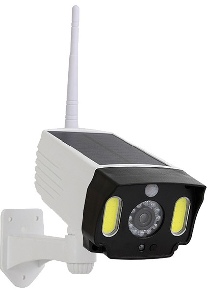 Güneş Enerjili Hareket Sensörü Işık, Kukla Kamera Su Geçirmez Kamera Açık Kapalı Sokak Spot Lambası Bahçe Duvar Lambası, Cob (Yurt Dışından)