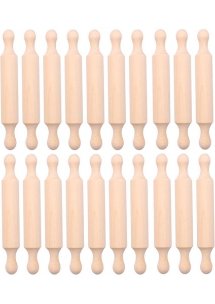 7ın Ahşap Mini Oklava Uzun Mutfak Pişirme Küçük Hamur Oklava Çocuklar Için Fondan Pasta Pizza Işçiliği 20 Adet (Yurt Dışından)